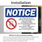 Signmission No Lifeguard On Duty Swim At Sign With Symbol, 10 in W x Rectangle, Vinyl Decal OS-2PACK-NS-D-710-L-14680 - alternate 6